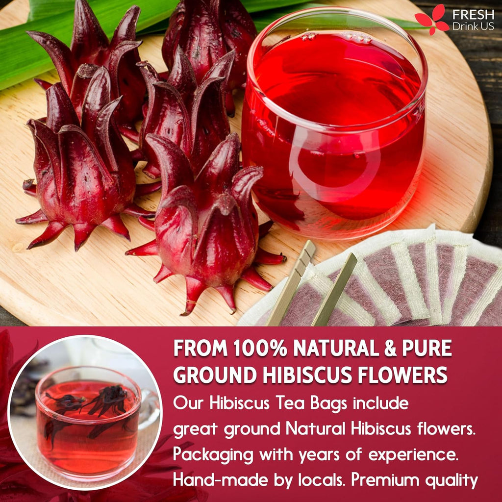 Sleepy-Time Wellness Trio – Chamomile, Soursop Leaf & Hibiscus Tea Bags for Evening Calm, Relaxation & Daily Balance