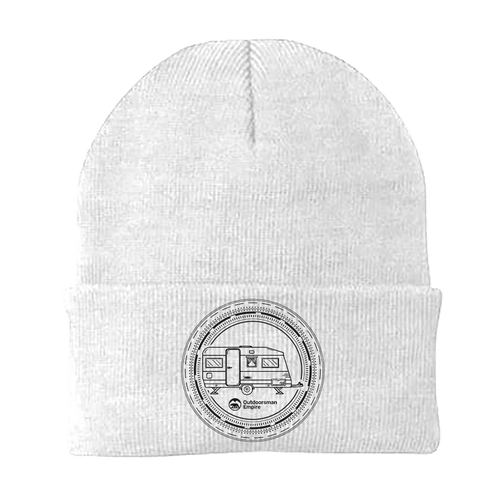 Camping Kaleidoscope Embroidered Beanie