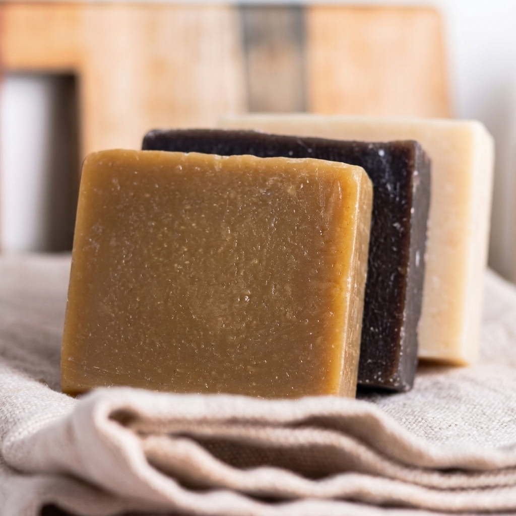 Gold Sea Moss Soap (Handmade, Vegan) With Wildcrafted Jamaican Gold Sea Moss