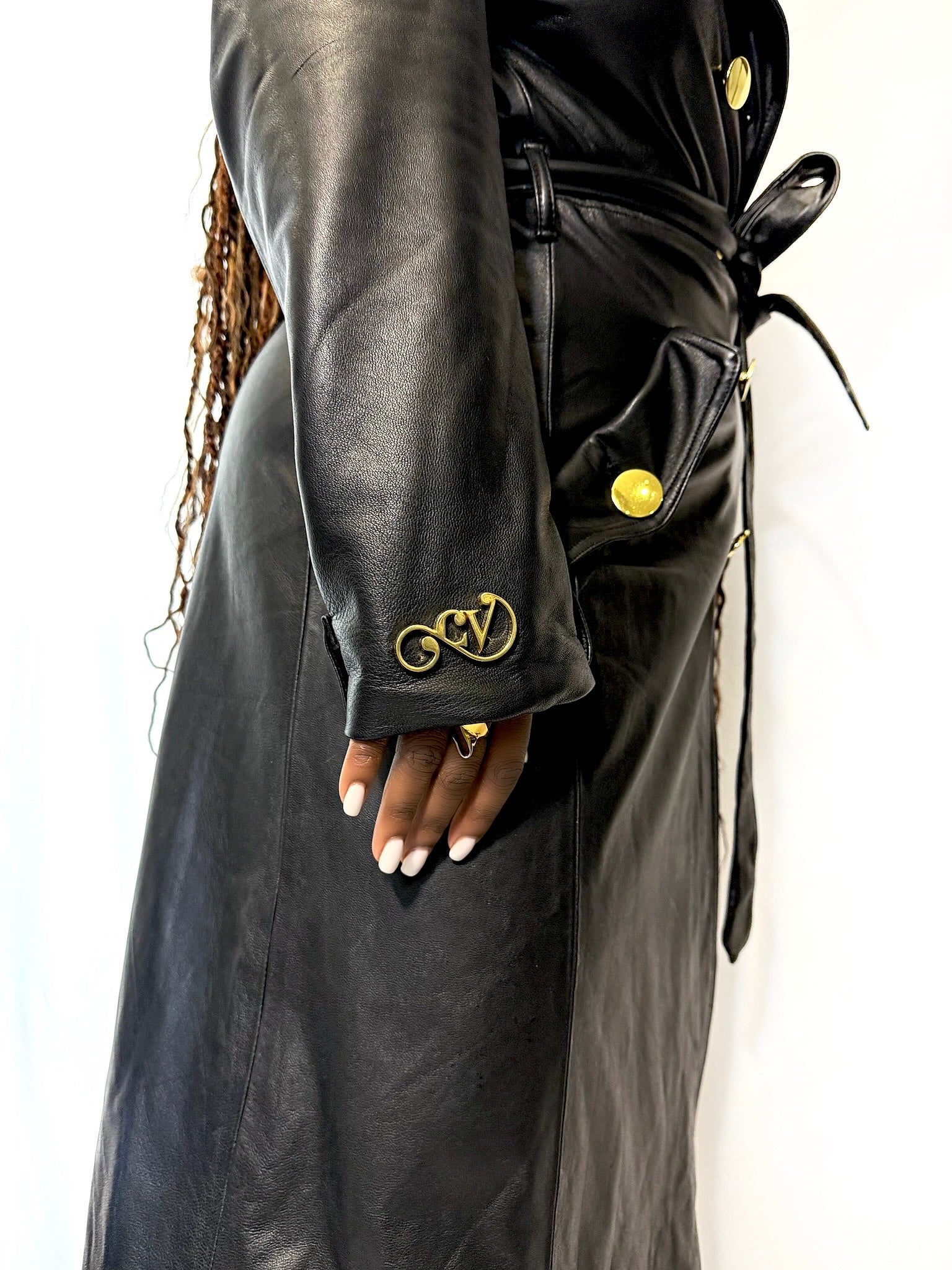 Jordan Leather Trench