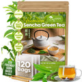 Premium Sencha Green Tea Bags, 100% Natural & Pure from Sencha Green Tea Leaves