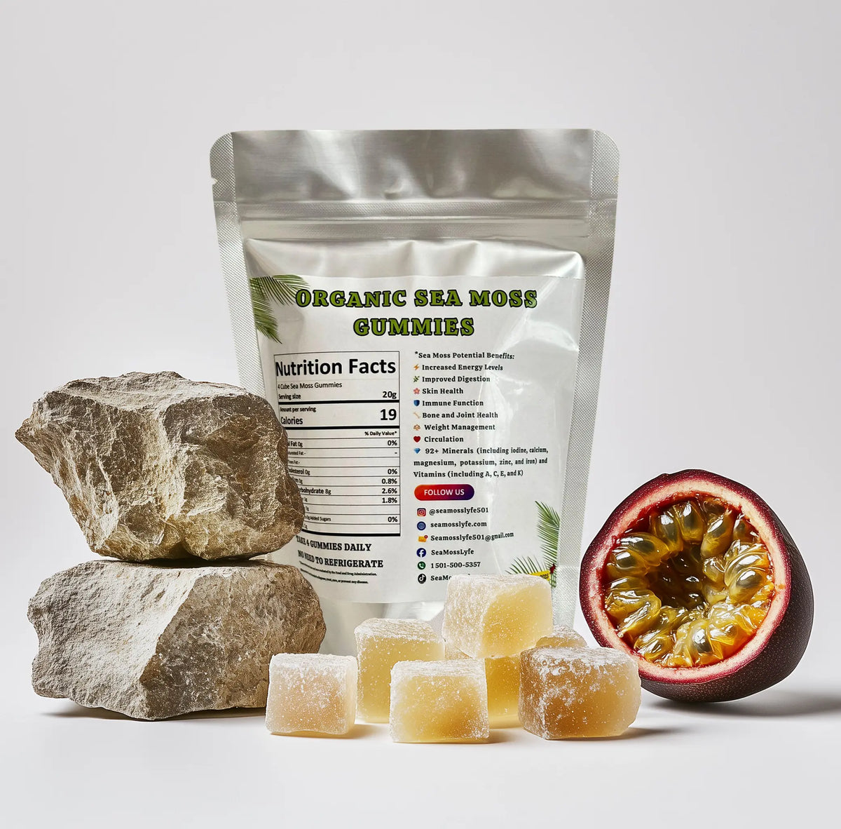 Tropical Tides Sea Moss Gummies 120 pack **30 Day Supply**