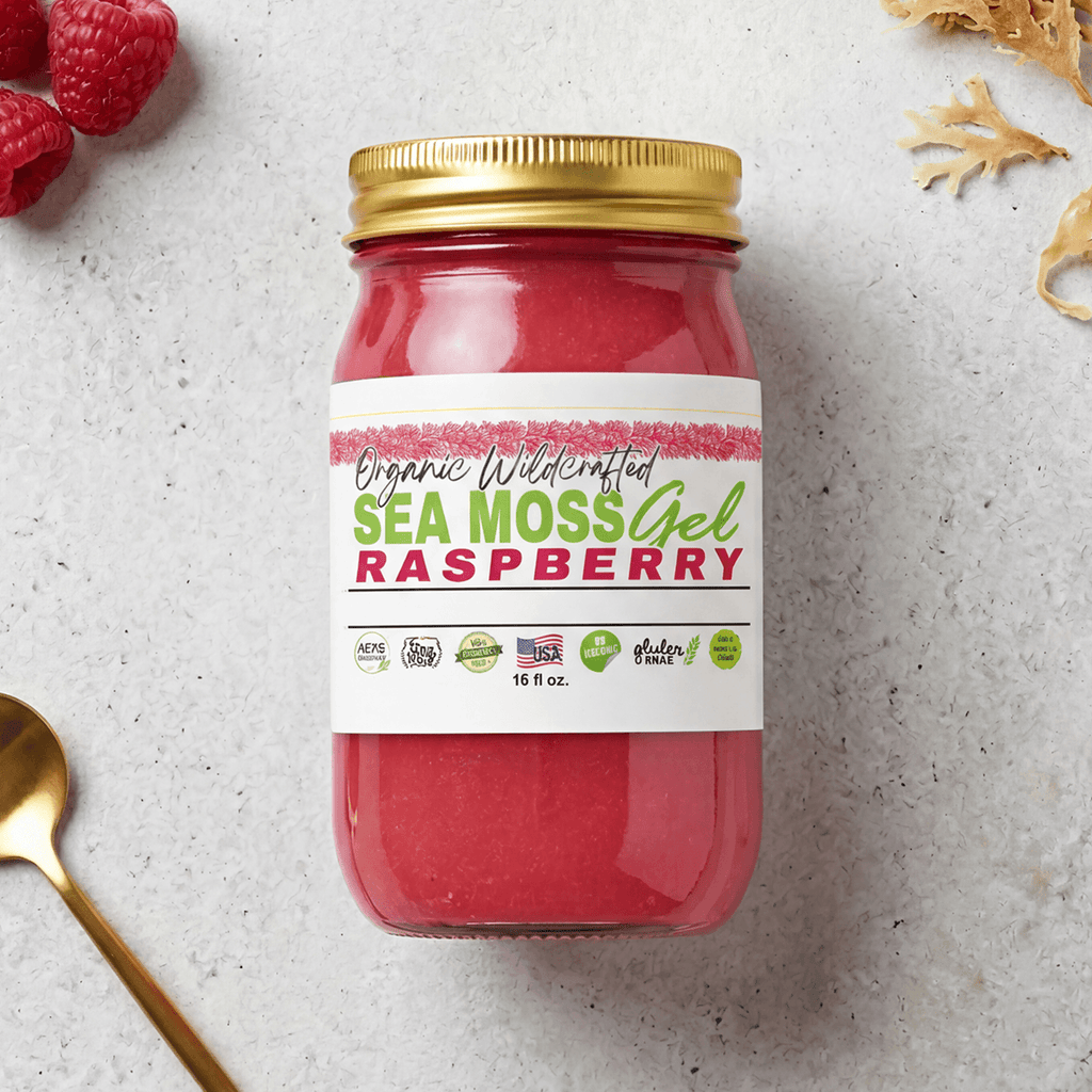 Sea Moss Gel - Raspberry Flavor 16oz